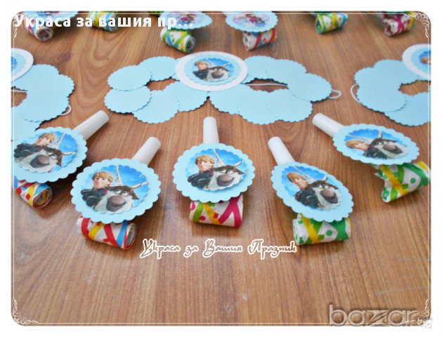 украса и аксесаори с елза и Анна за детски рожден ден, снимка 8 - Други - 15234679