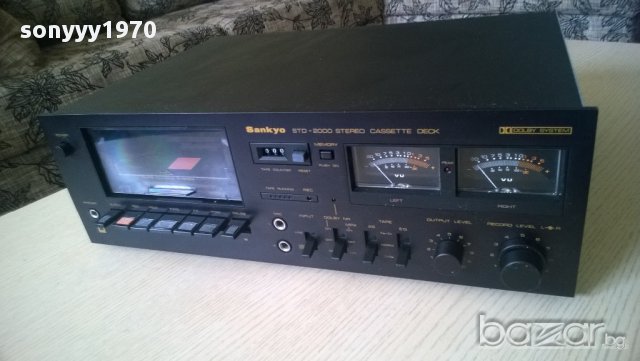 sankyo std-2000 stereo cassette deck-made in japan-9.2 кг-внос швеицария, снимка 2 - Декове - 10272155