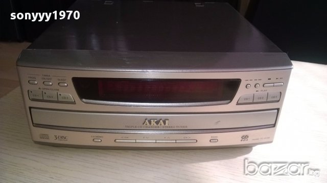 akai-tc-813r-cd 3 disc+tuner-внос швеицария, снимка 2 - Ресийвъри, усилватели, смесителни пултове - 12750500