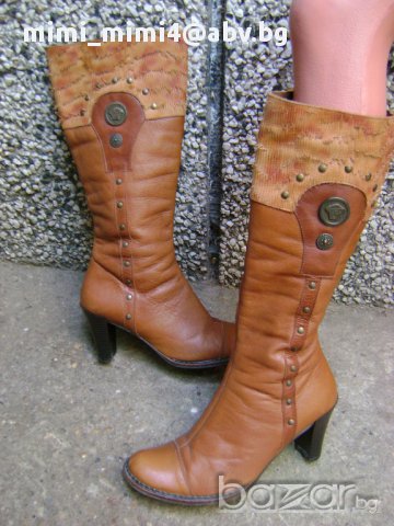 ботуши-естествена кожа, снимка 6 - Дамски ботуши - 8343963
