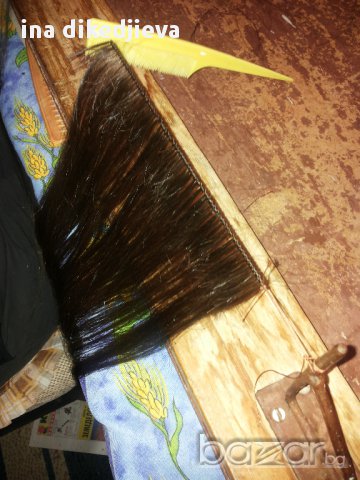 Плетене и ушиване на естествена коса на треси