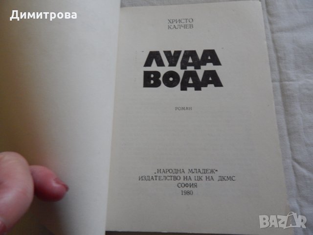 Луда вода - Христо Калчев, снимка 2 - Художествена литература - 23776183