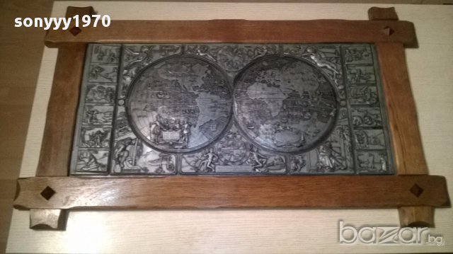 sold out//ПОРЪЧАНА-Масивна картина-олово/дърво 95/57см-внос швеицария, снимка 6 - Антикварни и старинни предмети - 16707329