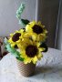 Цветя от хартия-слънчогледи, снимка 4
