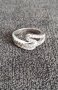 Масивен сребърен пръстен проба 925 с циркони 