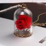 Красива Роза под стъклен похлупак - колие, снимка 7
