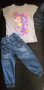 Детски комплект My little pony дънки с блуза 110- 116, снимка 1 - Детски панталони и дънки - 24060551
