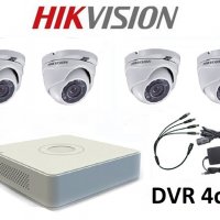 Комплект за видеонаблюдение с 4 HD-TVI камери HIKVISION + захр. , снимка 1 - Комплекти за видеонаблюдение - 21137922