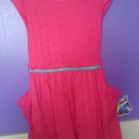 коралова рокличка с джобчета, снимка 1 - Детски рокли и поли - 26102296