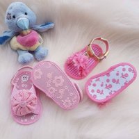 Буйки  сандалки за малки дами от 0 до 18 месеца, снимка 6 - Бебешки обувки - 17824157