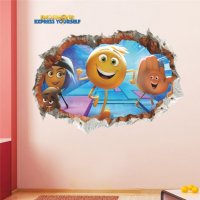 3D Emoji Smiley Еможи имотикони емотикони стикер лепенка за стена или гардероб детска самозалепващ , снимка 1 - Други - 21403851