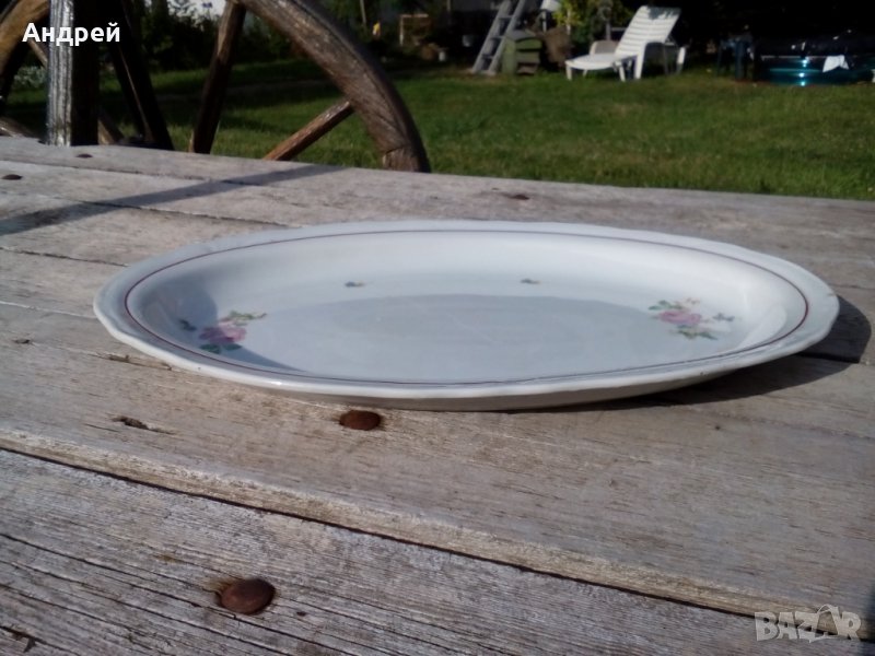Стара порцеланова чиния,плато #3, снимка 1
