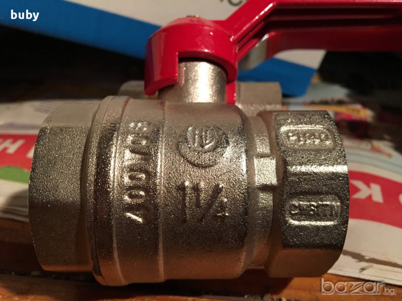 Сферичен клапан, кран DN32 (1'1/4), снимка 1