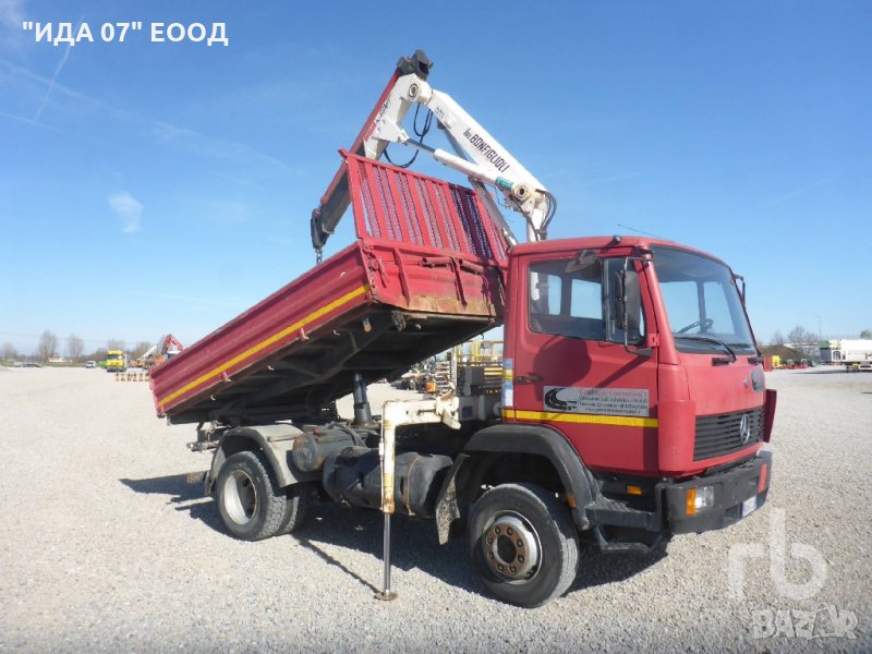 Самосвал с кран 4х4 MERCEDES 1114 ПРОДАДЕН, снимка 1