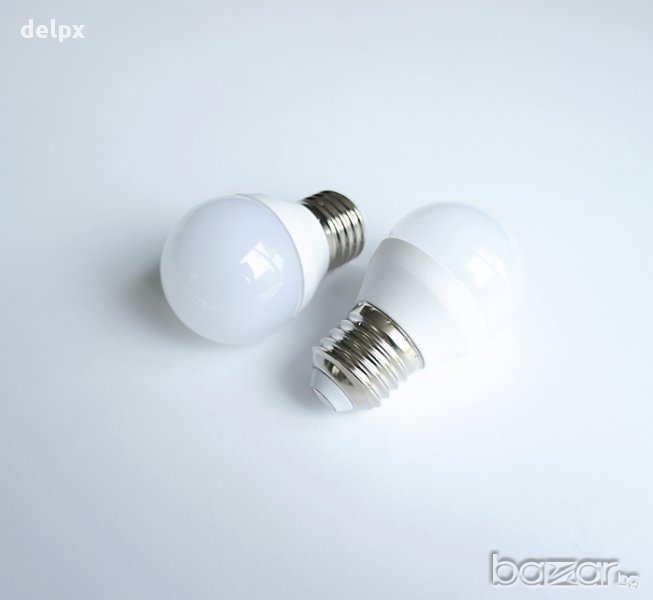 Лампа сфера мини LED енергоспестяваща с цокъл E27 220V 3,5W 4500K, снимка 1