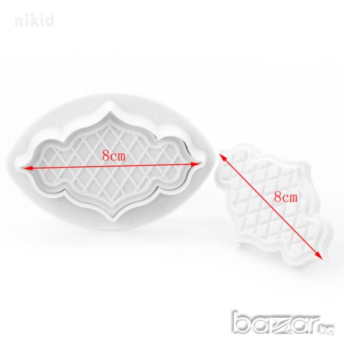 форми с бутало орнамент ограда решетка за украса декор торта сладки фондан и др., снимка 1