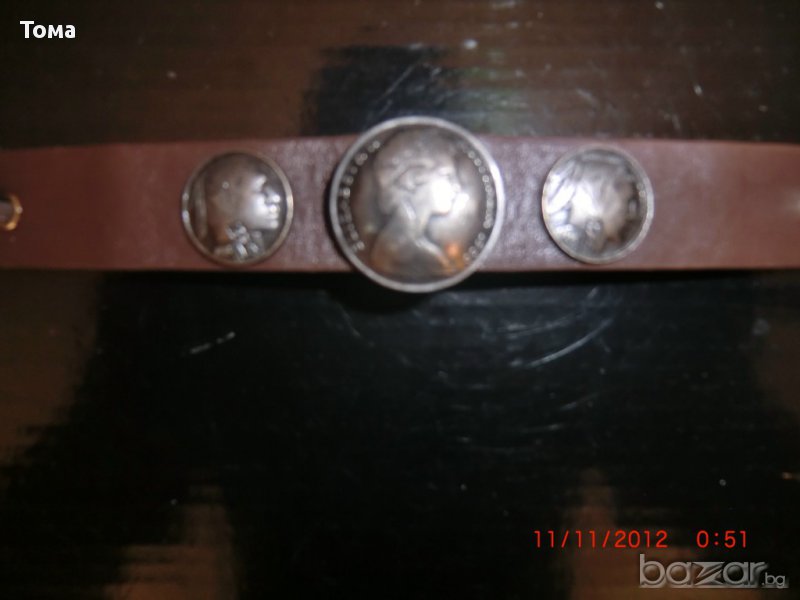 кожена гривна, снимка 1