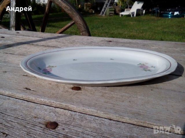 Стара порцеланова чиния,плато #3, снимка 1 - Антикварни и старинни предмети - 26032895