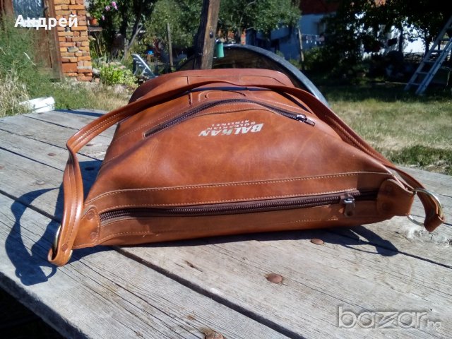 Кожена чанта БГА БАЛКАН, снимка 4 - Антикварни и старинни предмети - 19239374