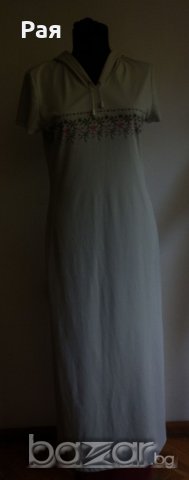 Спортна дълга  рокля с качулка , снимка 2 - Рокли - 18557043
