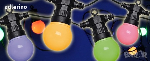  Парти лампички,парти осветление,градинско осветление,цветни лампички,градинско осветление , снимка 2 - Лед осветление - 11569203