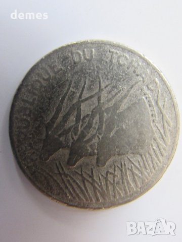 Чад - 100 франка, 1990 г.  (рядка)-327 m, снимка 5 - Нумизматика и бонистика - 23905610