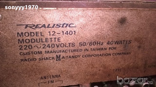 realistic modulette 12-1401 made in taiwan-внос швеицария, снимка 9 - Ресийвъри, усилватели, смесителни пултове - 12543091