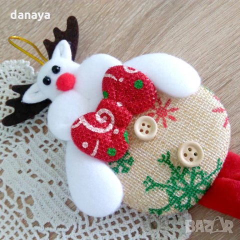 Коледна декорация за стена Елен с дълги крака 25см, снимка 2 - Декорация за дома - 23280781