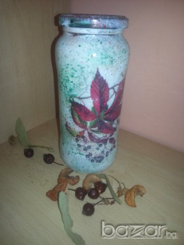 Бутилки  с декупаж, снимка 7 - Декорация за дома - 17497731