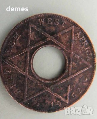  Британска Западна Африка - 1/10 пени, 1952 г. -122 L, снимка 6 - Нумизматика и бонистика - 23825775