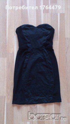 Елегантна черна рокля с цип