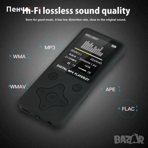 USB MP3 Player плеър 32GB с дигитален LCD екран за музика MP3 плейър MP4 70h Възпроизвеждане песни С, снимка 11 - MP3 и MP4 плеъри - 26064375