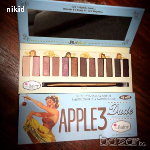 The Balm Nude Dude APPLE 2 thebalm dude 12 цвята сенки грим за очи, снимка 4 - Декоративна козметика - 16774506