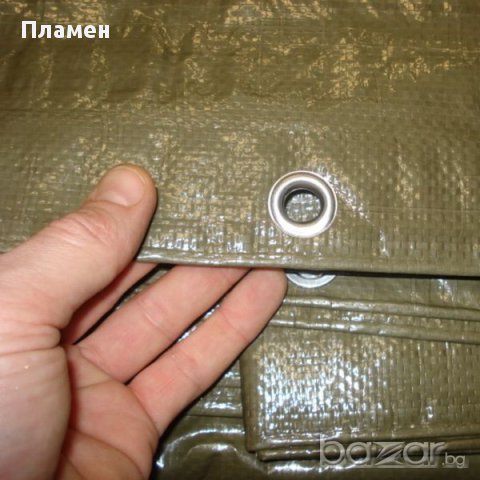 Платнище,покривало, тента за навес чергило брезент полиетиленово,защитно от 2 до 15 м. сини с капси, снимка 9 - Градински цветя и растения - 6980385