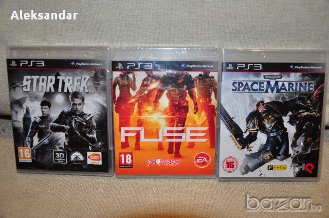 За 3 Нови Игри.star Trek & Fuse & Space Marine ps3,пс3 , снимка 1 - Игри за PlayStation - 10960543