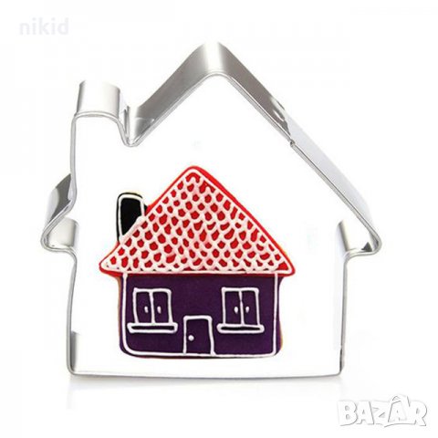 Къща метална форма резец украса торта фондан сладки др.