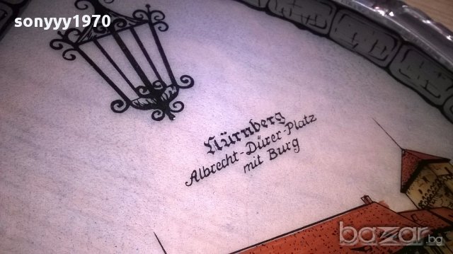 Nurnberg-germany-27х20см-витраж-ретро колекция-внос швеицария, снимка 8 - Антикварни и старинни предмети - 17306077