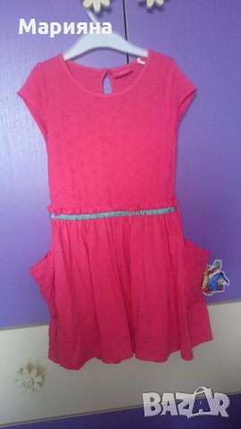коралова рокличка с джобчета, снимка 1 - Детски рокли и поли - 26102296