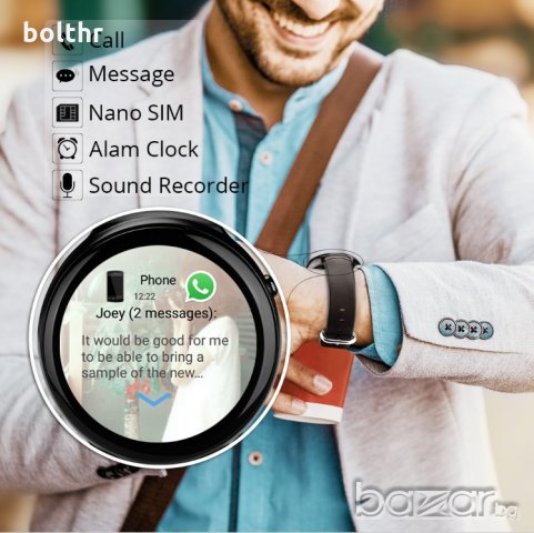 Colmi VS115 Смарт Часовник Android 5.1 OS 1GB RAM 16GB ROM WIFI 3G GPS с Bluetooth и Пулсомер, снимка 5 - Смарт часовници - 18373872