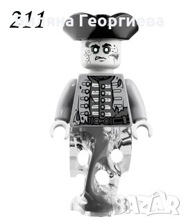 Лего фигури Карибски пирати Джак Спароу Барбароса Салазар Дейви Джоунс Черната брада, снимка 11 - Конструктори - 24011687