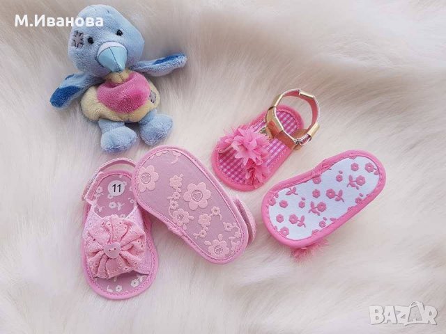 Буйки  сандалки за малки дами от 0 до 18 месеца, снимка 6 - Бебешки обувки - 17824157