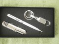 Луксозен нов бизнес комплект Nogest- ножче, химикал и ключодържател, снимка 1 - Други - 8932115