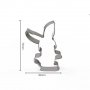 2 вид заек прави уши  Великден метална форма резец украса бисквитки фондан, снимка 1 - Форми - 21082629