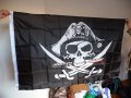 Пиратско знаме флаг пират кораб корсар череп саби абордаж, снимка 2