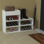Шкаф за обувки - Бял гланц