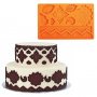 Детайли кант и листа огромен силиконов молд форма украса декор торта фондан шоколад, снимка 1 - Форми - 25455864