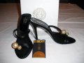 Versace оригинални дамски обувки с кристали Swarovski номер 37,5, снимка 1 - Дамски обувки на ток - 10529844