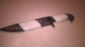 Красив и стилен нож с кания-21/4см-внос швеицария, снимка 1 - Антикварни и старинни предмети - 16095360