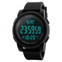 Honhx спортен часовник хронометър черен спорт фитнес туризъм, снимка 5 - Мъжки - 20594965