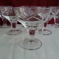 кристални чаши за вино  шампанско мелби кремове, снимка 3 - Сервизи - 20115696